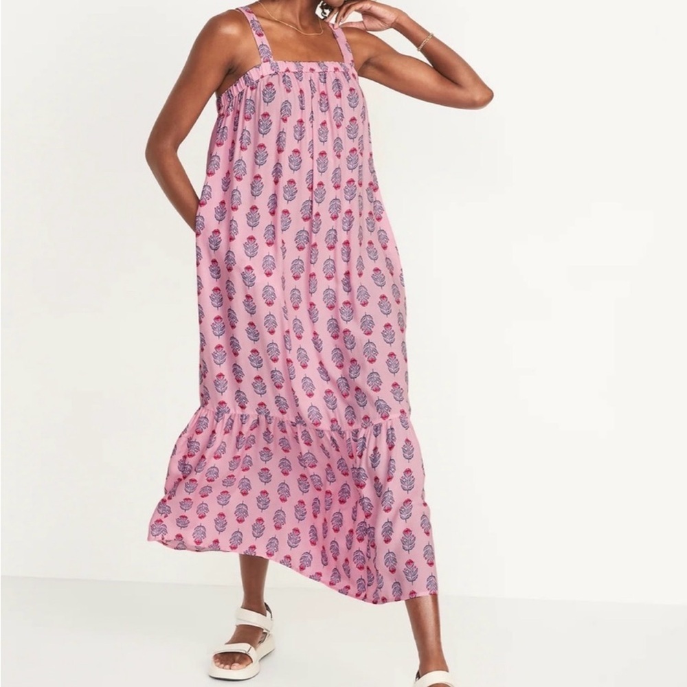 NWT Old Navy Sleeveless Tie Back Maxi Swing Dress‎ Size XXL